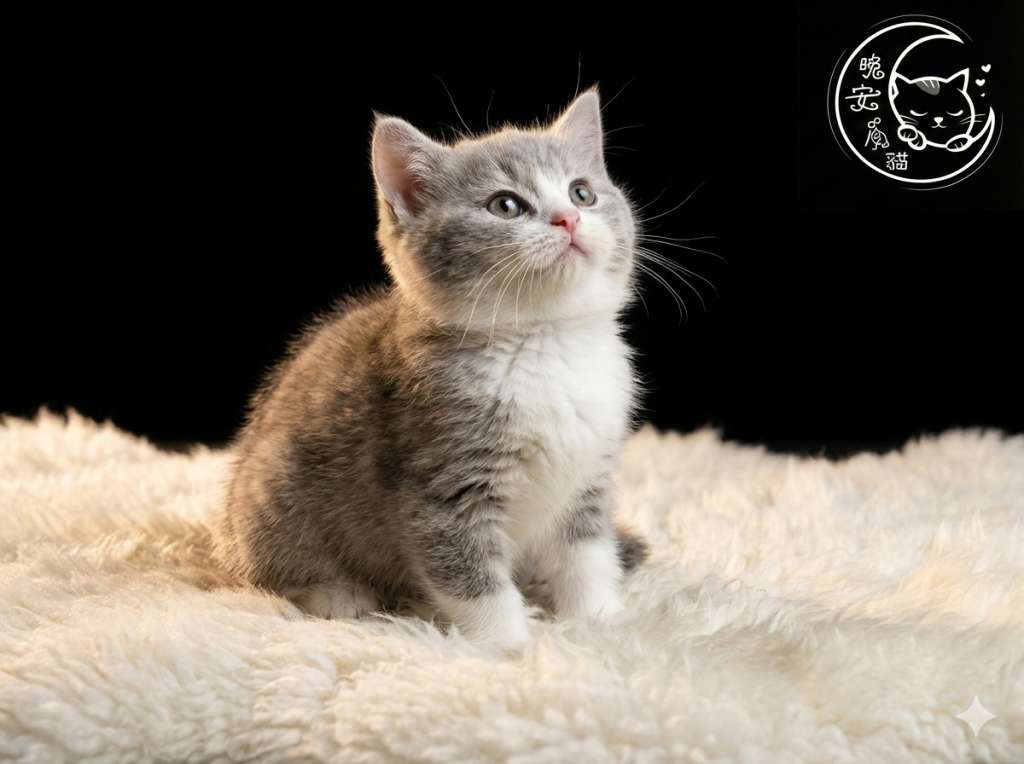 桃園貓舍推薦 - 賓士銀漸層加白曼赤肯 (曼赤肯/英短/無卡分期)